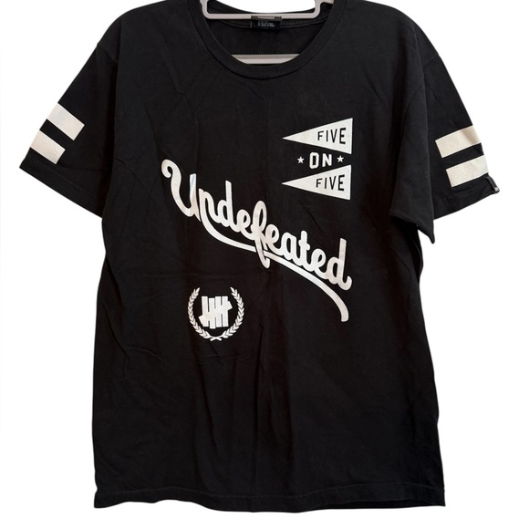 Undefeated Other - Undefeated Black T-Shirt with White Logo